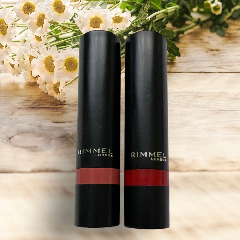 (2) Rimmel Lipstick Bundle • 720 Snatched • 520 Dat Red